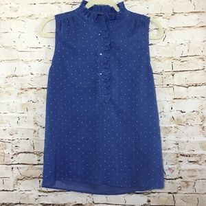 J Crew Ruffle Collar Blouse